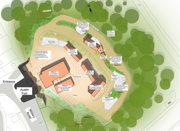 Planned use of the fort site. From plymouth.gov.uk