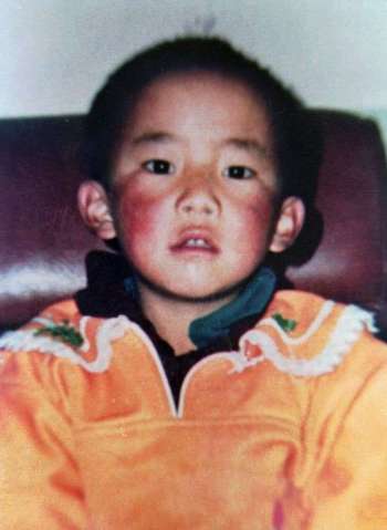 Gedhun Choekyi Nyima, shown in this undated photograph, was identified as the 11th Panchen Lama by His Holiness the Dalai Lama. From washingtontimes.com