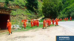 Szemétszedési kampány Bhutánban