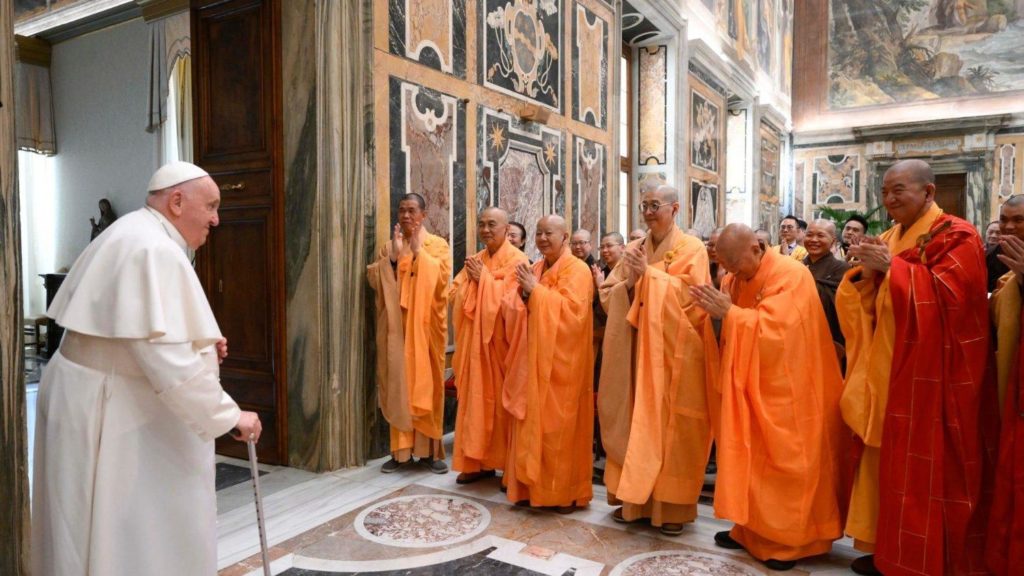 Tajvani szerzetesek küldöttsége a Vatikánban